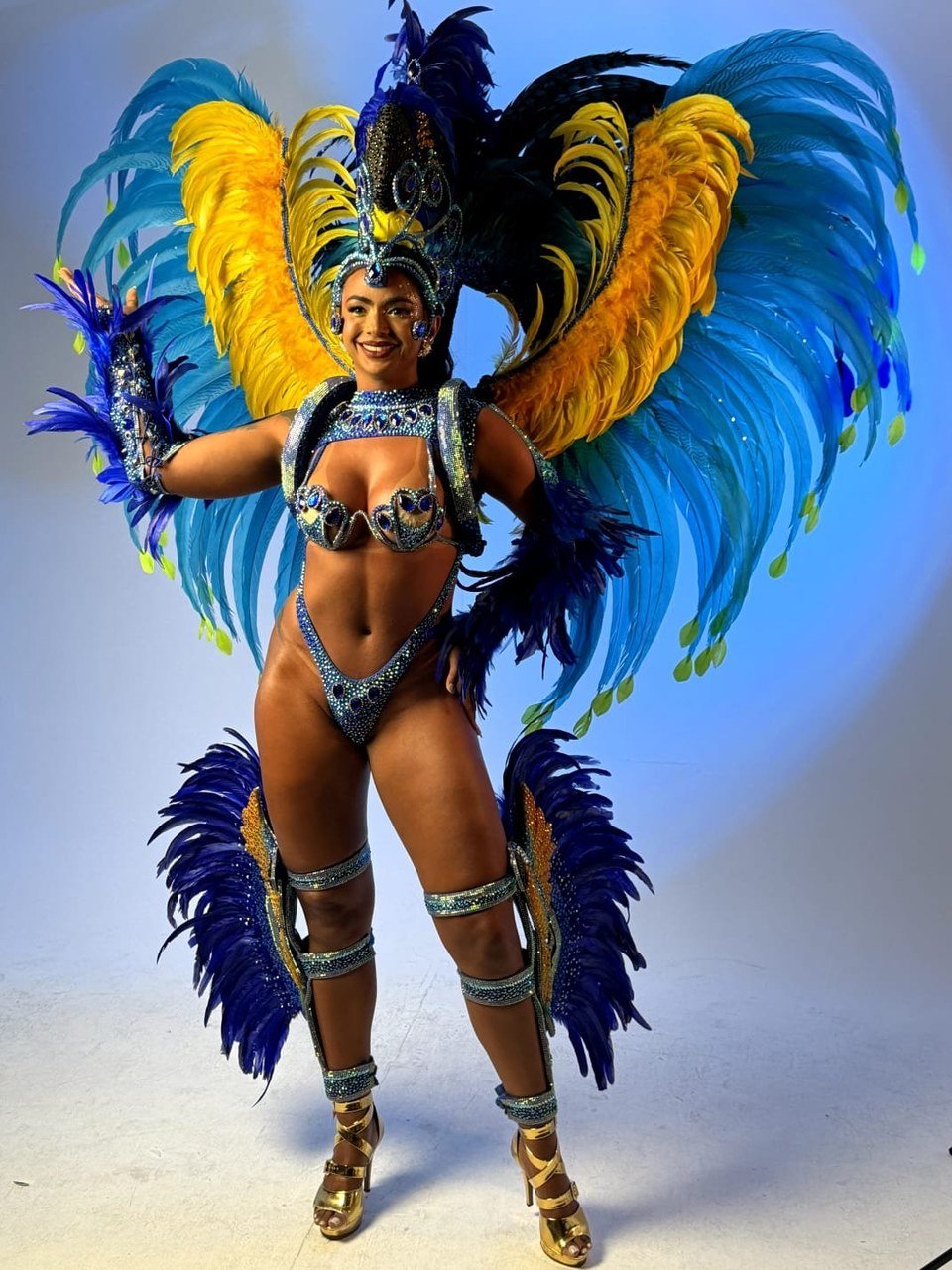 A realeza do samba em um novo click: Katiuscia Duarte é a rainha da Novo Império
