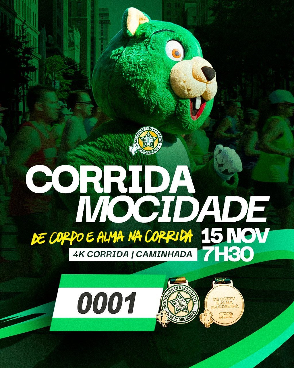 O asfalto de Padre Miguel vai virar passarela para a saúde e o samba